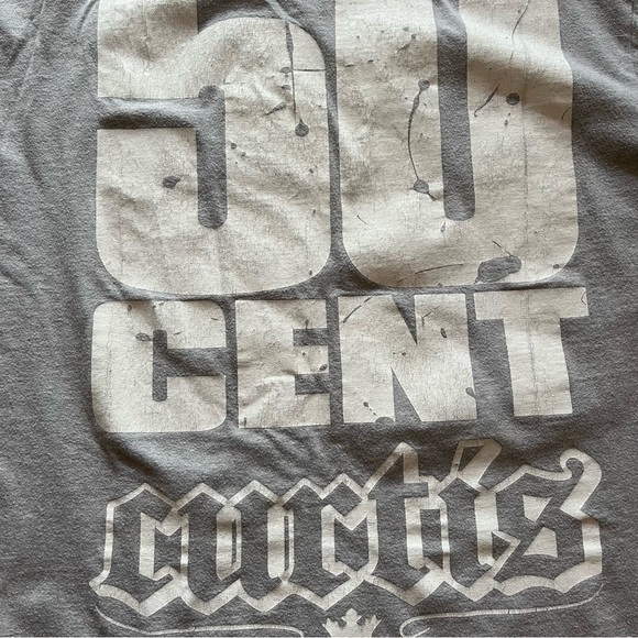 RARE G-UNIT 50 CENT CURTIS DOUBLE-SIDED PRINT Y2K SHIRT SIZE LARGE - Picture 6 of 9